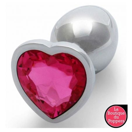 Bijou anal Heart Gem L 8 x 4cm - Plusieurs coloris