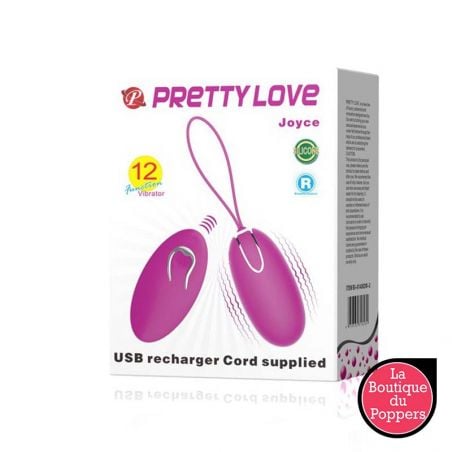 Pretty Love Oeuf vibrant sans fil Joyce 7.8 x 3.7 cm