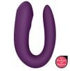 Stimulateur connecté Double Joy Satisfyer Mauve