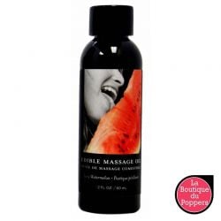 Huile de massage comestible Pastèque 60ml pas cher