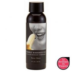 Huile de massage comestible Banane 60ml pas cher