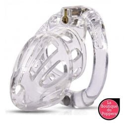 Cage de chasteté Beam 6 x 3cm Transparente pas cher