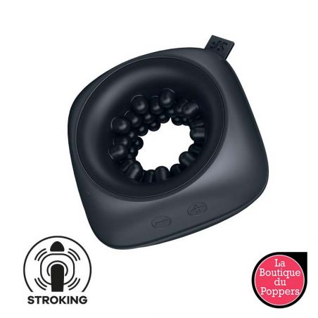 Masturbateur vibrant Ring Stroker Noir pas cher