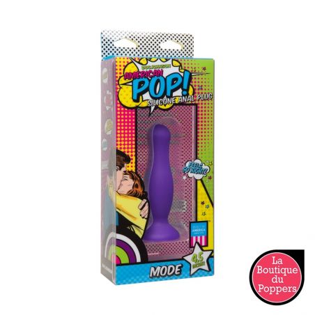 Plug Anal Silicone Mode 10x3cm - American Pop