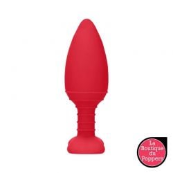 Plug Anal Vibrant et Chauffant Rouge