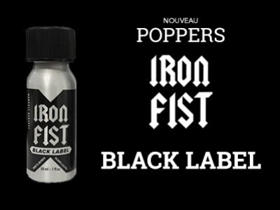Nouveau Poppers Iron Fist Black Label en avant première