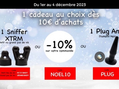Offre Spéciale Noël 2023 : Des Cadeaux Exclusifs dès 10€ d'Achat sur Notre Site
