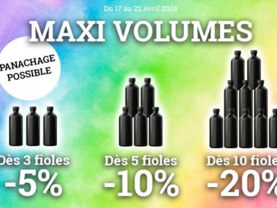 Offre Maxi Volumes sur La Boutique du Poppers