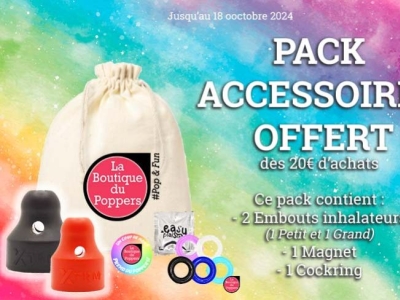 Offre spéciale : 1 Pack Accessoires Offert dès 20€ d'achats