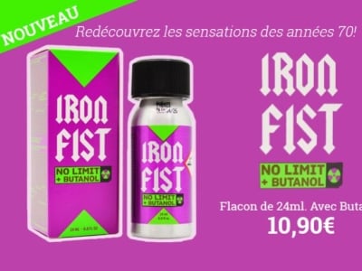 Nouveau Poppers Iron Fist No Limit disponible sur La Boutique du Poppers