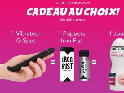 Cadeau au choix sur La Boutique du Poppers !