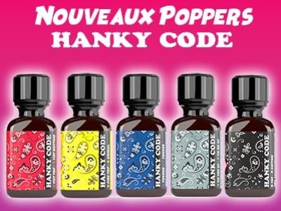 Nouveaux poppers Hanky Code : une gamme colorée qui en dit long