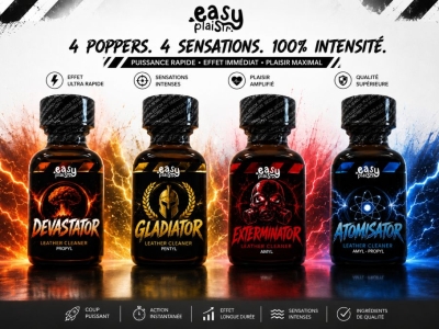 Nouvelle gamme de poppers EasyPlaisir fabriquée en France