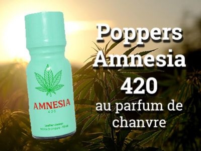 Poppers Amnesia 420 : nouveauté au parfum de chanvre